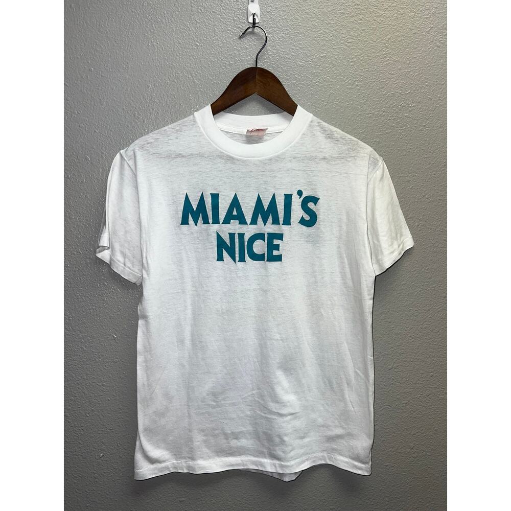 Vintage Miami Shirt Miami's Nice Project Lutheran Brotherhood Tee 80s Royal M